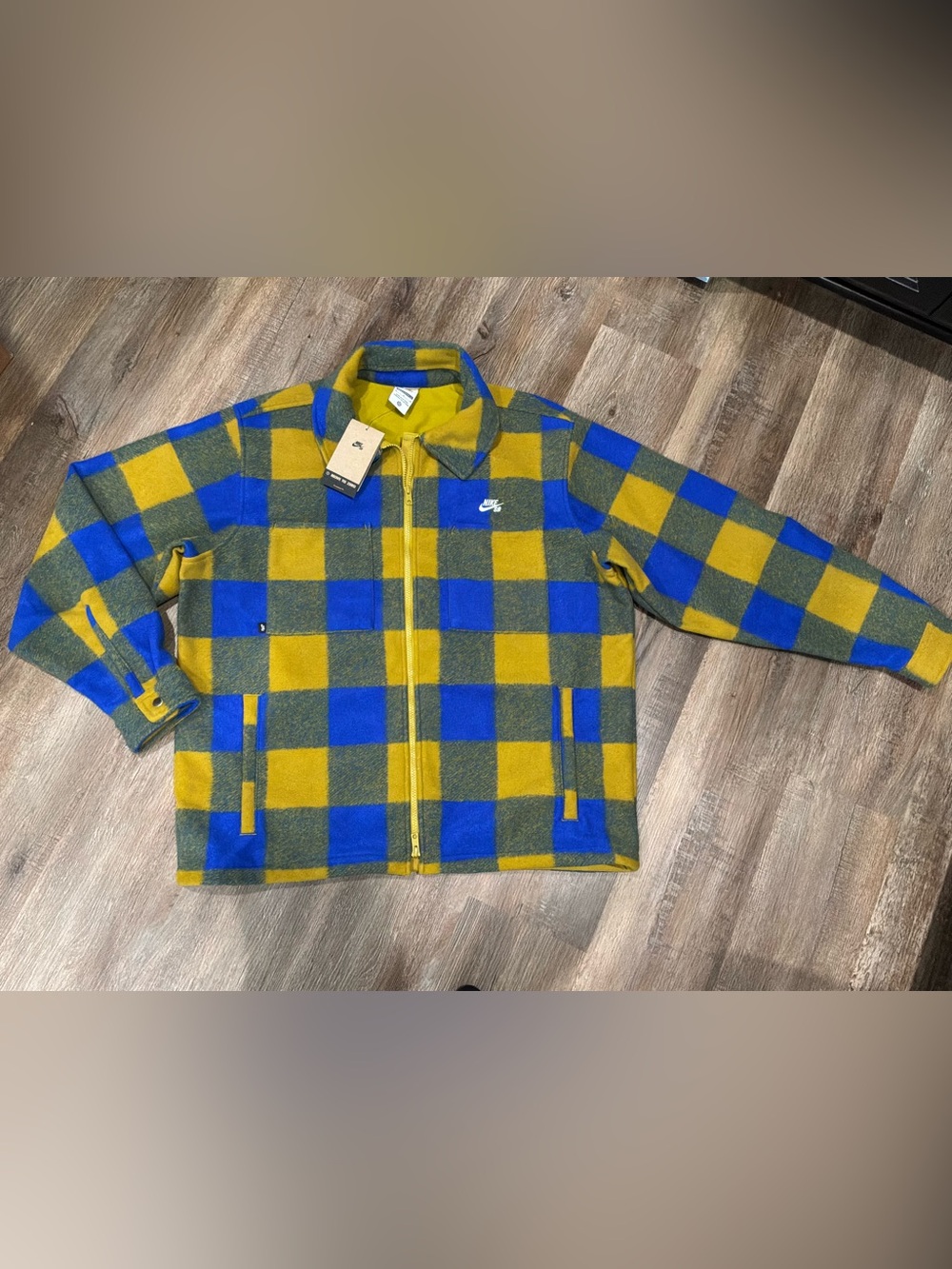NEW Nike SB Essential Skate Shirt Jacket Flannel HV1421-405 Men’s Sz M